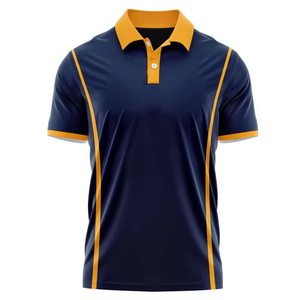 Camisa de Golf de Diseñador de Marca de Lujo, 100% Algodón Tejido, Anti-Pilling, Transpirable, Manga Corta, Rendimiento Deportivo de Verano para Hombre - Product Image 4