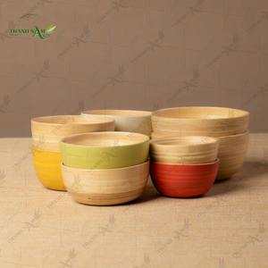 Bols en Fibre de Bambou Naturelle Écologique Best-Seller Couleurs Personnalisées pour Servir les Aliments Fabriqués au Vietnam - Product Image 1