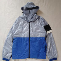 Veste coupe-vent d'hiver à capuche thermosensible tissée de haute qualité, imperméable, avec fermeture éclair, manches longues, grande taille