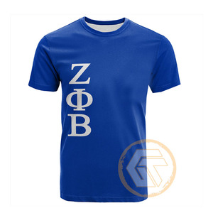 Camiseta de Algodón Casual Transpirable de Alta Calidad Personalizada al por Mayor de Zeta Phi Beta, Ropa Femenina de Sororidad y Fraternidad - Product Image 3