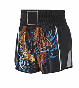Men's MMA Grappling BJJ Martial Arts Shorts Sublimated Print Spandex/<b>Polyester</b> Breathable 300g Fabric <b>Boxer</b> Shorts for Fight - Product Image 6