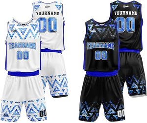Tenue de basketball, maillot de basketball, ensemble de sport, logo imprimé personnalisé de haute qualité, nom, maillot pour hommes et jeunes, uniformes de basketball - Product Image 3
