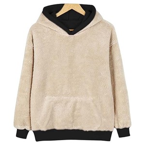 Sudadera con capucha y cremallera para hombre, de tejido sherpa de pelo alto, servicio de marca privada para inventario minorista de temporada - Product Image 4