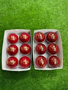 High Quality Hand Stitched Hard Leather Youth Size Red Cricket <b>Ball</b> Custom Logo Best Price Premium Leather <b>Ball</b> Best Quality - Product Image 4