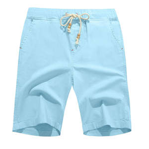 กางเกงขาสั้นชายหาดผ้าแคนวาสกันลม 100% ผ้าฝ้ายทรงคลาสสิค สวมใส่สบายสำหรับฤดูร้อน ปี 2026 ขายส่ง ราคาสมเหตุสมผล - Product Image 6