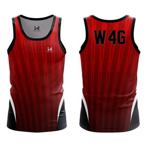 Débardeur personnalisé à col rond 100 % polyester tricoté, écologique, respirant, séchage rapide, pour hommes, idéal pour la gym, l'entraînement sportif et les activités formelles - Product Image 1