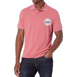 Camisetas Polo Casuales para Hombre, Camisetas de Tenis de Secado Rápido, Camisetas Polo a Rayas para Hombre, 100% Algodón Hilado en Anillos - Product Image 2