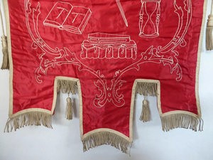 Bannière en satin personnalisée de haute qualité pour loge maçonnique, broderie franc-maçonnique portable, Brooklyn NY NYC, bannières maçonniques de haute qualité - Product Image 5