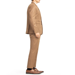 Fashion New Style 100% Polyester Mandarin Collar Single Breasted White Coat Pant Men's Two Piece Business Wedding <b>Suit</b> - Product Image 4