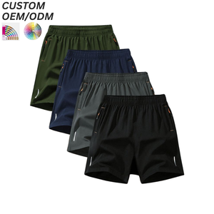 Shorts de sport décontractés en coton uni pour hommes, légers, respirants, pour l'été et le quotidien, avec support OEM/ODM pour logo personnalisé et marque - Product Image 4