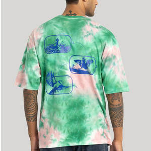 T-shirt surdimensionné pour homme, élégant et personnalisé, en coton lourd 100 %, avec motif, col rond, de haute qualité, pour le sport - Product Image 2