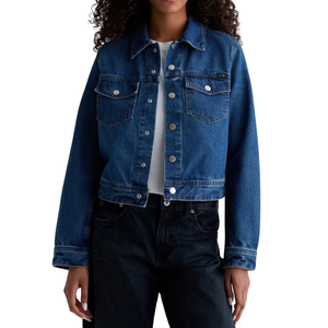 Veste chemise en jean pour femme, coupe régulière, style élégant, manteau d'été, d'automne et d'hiver, fournisseur en gros, fabrication - Product Image 2