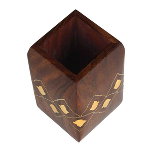 Support à stylos en bois personnalisé, organiseur de stylos en bois massif pour table, dernier design pour le rangement des stylos, artisanat naturel - Product Image 3