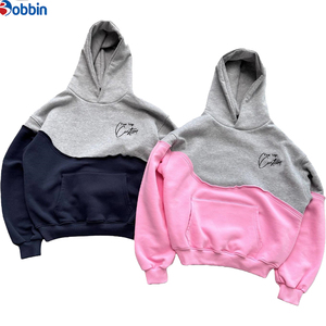 Sudadera con Capucha Oversize de Impresión Digital 100% para Hombre, Sudadera Bicolor para Mujer, Ajuste Holgado con Hombros Caídos - Product Image 1
