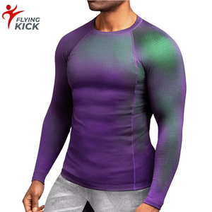 Camiseta de Compresión Unisex de Manga Larga con Protección Solar, Secado Rápido, Diseño Deportivo, para Natación y Rendimiento Atlético - Product Image 1