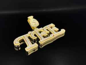 Colgante de Corona Cristiana de Aleación con Diamantes Esmerilados Estilo Hiphop Personalizado - Product Image 3