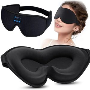 Maschera per Occhi 3D e Cuffie Wireless con Microfono, Fascia Elastica Morbida e Confortevole per Chi Dorme di Lato, Accessorio per Dormire - Product Image 1