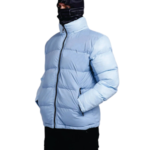 Wholesale Outdoor <b>Light</b> Warm Duck Custom Logo Nylon Black Hooded Winter Bubble Puff Filled Down <b>Puffer</b> <b>Jackets</b> for Men - Product Image 2