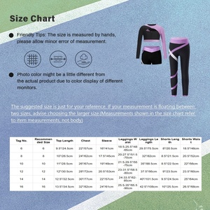 Vente en gros de costumes personnalisés de sport pour l'école de l'équipe d'entraînement des enfants pour filles 6-16 ans ensembles de yoga 3 pièces - Product Image 6