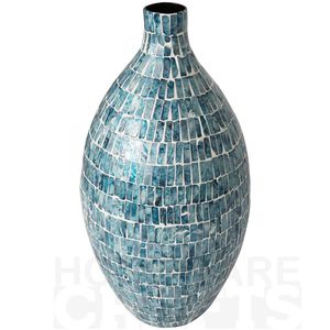 Jarrón Artesanal de Nácar con Incrustaciones de Concha Refinadas para Decoración del Hogar, Fabricante de Artesanía Ecológica y Sostenible - Product Image 5