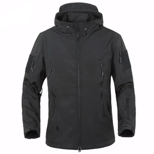Chaqueta Cortavientos con Capucha para Hombre, Impermeable, Ligera, para Senderismo al Aire Libre, Chaqueta de Lluvia con Cremallera Completa, Cortavientos, Abrigo de Otoño e Invierno - Product Image 5