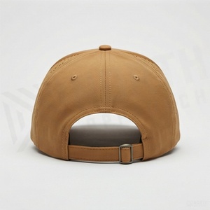 Gorra de Béisbol Marrón de 6 Paneles con Patrón Geométrico en Relieve, Ajustada, Unisex, Informal, Transpirable, de Poliéster Twill, Talla Adulto - Product Image 2