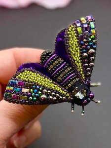 MD HANDICRAFTS Handcrafted Embroidery Beaded Brooch for Contemporary Fashion Styling Unisex <b>Wedding</b> <b>Accessory</b>-Exclusive Designer - Product Image 4