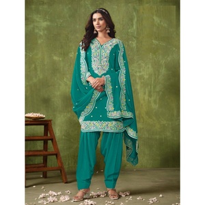 ชุดเดรสบอลลีวูดสำหรับงานปาร์ตี้ชุดแต่งงานอินเดีย & ปากีสถานดีไซน์เสื้อผ้าอินเดีย - Product Image 5