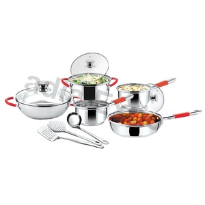 Ensemble de marmites classiques en métal avec cuiseur vapeur pour soupes et ragoûts - Product Image 1