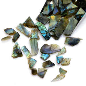 Cristal Curativo de Labradorita Natural Premium, Color Azul Mágico, 8X10 10X40 MM, Piedra Preciosa Suelta para Hacer Pulseras Elegantes - Product Image 5