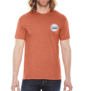 T-shirts en gros, vêtements personnalisés, t-shirts unisexes en tissu tri-mélange, t-shirts Bella Canvas pour hommes avec épaules tapées et col rond - Product Image 1