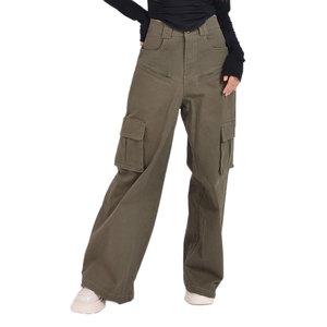 Nouveau pantalon évasé streetwear tendance, design personnalisé, taille mi-haute, coupe régulière pour femme, 100 % coton molletonné, écologique, séchage rapide - Product Image 1