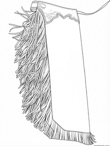 Chaps de Rodeo en Cuir Floral Personnalisés Faits Main avec Motif Croisé |   Chaps de cow-boy bleu ciel et argent métallisé pour la pratique du bull riding - Product Image 2