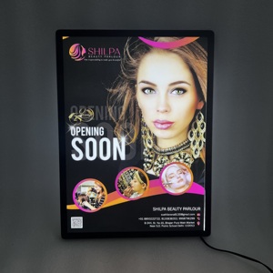 Ultra Slim Aluminum LED Lightbox <b>A2</b> Size 9mm High Brightness Portable for Restaurant and Cafe Indoor Use - Product Image 3