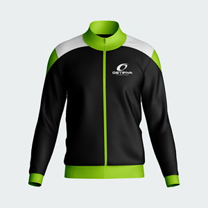 Men's Full Zipper Stand Collar Coated <b>Jacket</b> Outdoor Wear Quick Dry Warm Soft <b>Fleece</b> <b>Lining</b> Front Logo Plain Dyed Lightweight - Product Image 3