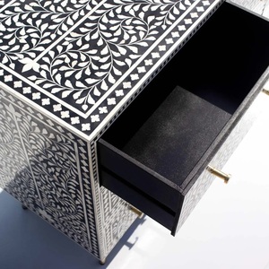 ILAHI's Bone Inlay <b>Drawer</b> Modern Design Agate Detailing <b>Storage</b> Portable Home Furniture - Product Image 4