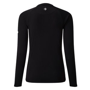 เสื้อแรชการ์ดแขนยาวสำหรับผู้หญิง ผ้า UV Tec Spandex/Nylon เย็บแบบ Flatlock แห้งเร็ว สี/โลโก้แบบกำหนดเอง พิมพ์ลายแบบ Sublimation รับผลิตแบบ OEM - Product Image 2