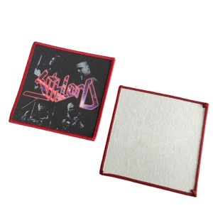 Parche Termoadhesivo de Fieltro No Tejido con Estampado de Squidward Square, Estilo Encaje, Decoración por Sublimación, Aplique de Tela de Doble Cara - Product Image 1