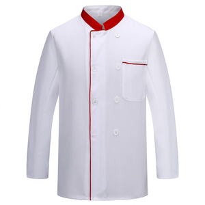เสื้อเชฟแขนยาวสำหรับบุรุษและสตรี ไซส์พลัส สำหรับโรงแรม ร้านอาหาร ครัว ร้านเบเกอรี่ โรงอาหาร ทำอาหาร และอบขนม - Product Image 6