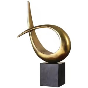 Classic Style Metal Sculpture <b>Decorative</b> Showpiece Figurine Home Living Room Office <b>Table</b> <b>Decor</b> Interior Accent - Product Image 1