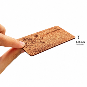 สมาร์ทการ์ดไม้ที่มี NTAG213ชิป NFC RFID Rewritable - Product Image 2