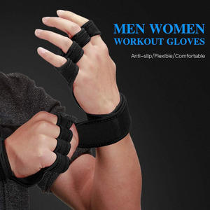 Custom Made Fitness Gym Gloves Fingerless Hook and Loop Workout Weight Lifting Training Gloves for Men Women - Product Image 5