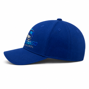 Casquettes de baseball bleues en coton à 5 panneaux, broderie personnalisée et impression en relief, casquettes de sport de haute qualité, vente en gros, modèle courant - Product Image 5