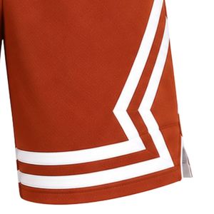<b>Men</b> Custom Rust Orange Basketball <b>Shorts</b> with White Geometric Side Panels Breathable Mesh Athletic Training Gym Sports <b>Shorts</b> - Product Image 4
