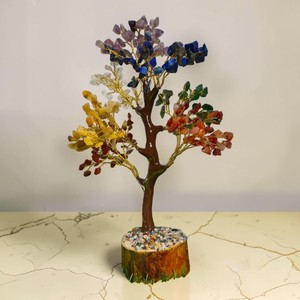 Árbol de Cristal de Siete Chakras al por Mayor con 300 Cuentas, Bonsái de Piedras Preciosas Curativas, Regalo Decorativo de Feng Shui - Product Image 2