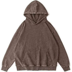 Sudaderas con Capucha para Hombre, 100% Algodón, Personalizadas con Estampado y Bordado, Estilo Vintage Lavado, Tejido Grueso de 500 Gsm, Funcionales y con Efecto Desgastado, Venta al Por Mayor - Product Image 4