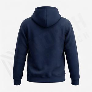 Sweat-shirt à capuche pour homme, coupe régulière, en molleton doux et chaud, 100% coton, avec fermeture éclair, design personnalisé, pour l'hiver, vente en gros, haute qualité - Product Image 2