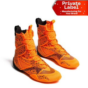 Zapatos de Boxeo de Diseño Personalizado para Liga Profesional, Botas de Poliéster de Caña Alta con Cierre de Cordones, Flexibles, Profesionales, Venta al Por Mayor de Fábrica - Product Image 1