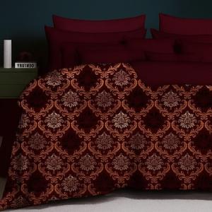 Stylish Quality Cotton 3 PCS Bedsheet Set Solid Floral Print Classic Style <b>Comfortable</b> and Great for Gifting - Product Image 1