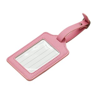 Étiquettes de bagages en cuir PU personnalisées de haute qualité avec logo imprimé, porte-cartes d'identité, vente en gros d'usine, cadeau promotionnel - Product Image 6